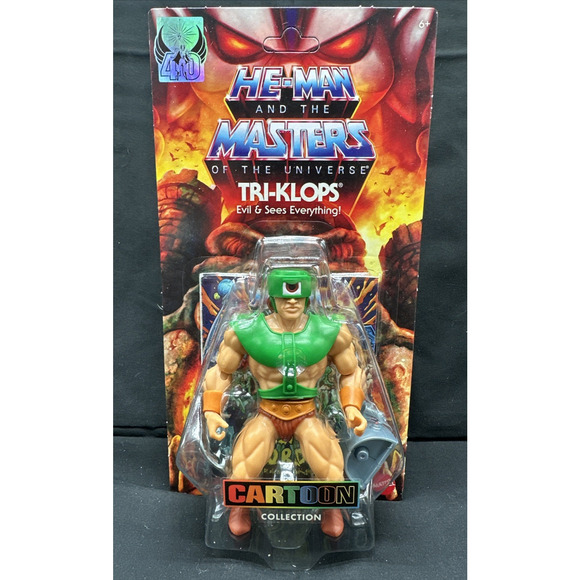 Masters of the Universe Cartoon Collection MOTU Tri-Klops Origins Action Figure - Picture 1 of 7